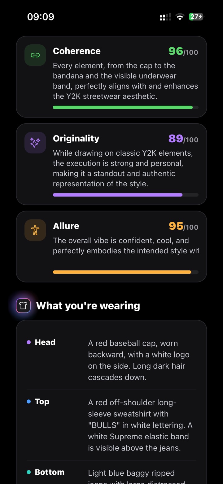 Viblook outfit details